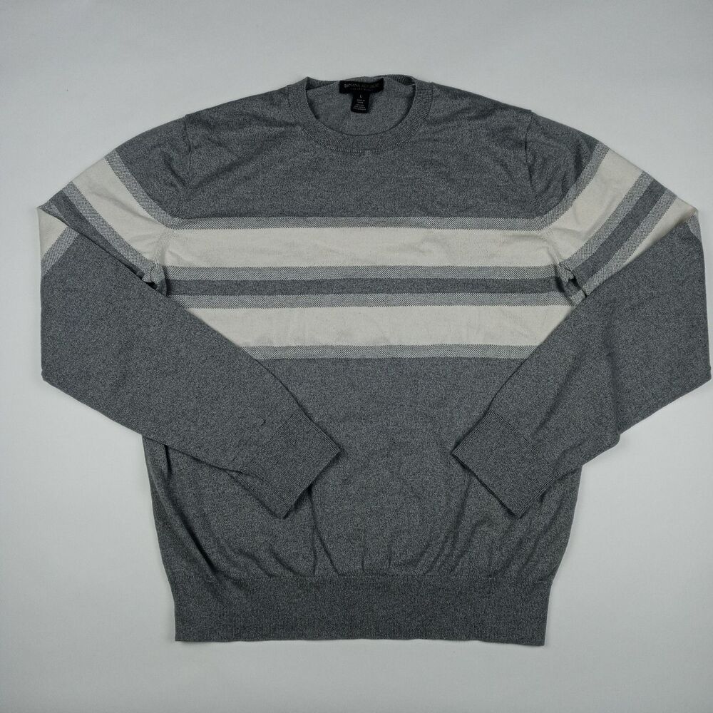 BANANA REPUBLIC Sweatshirt Sweater Lightweight Men's Size Large Pullover Casual